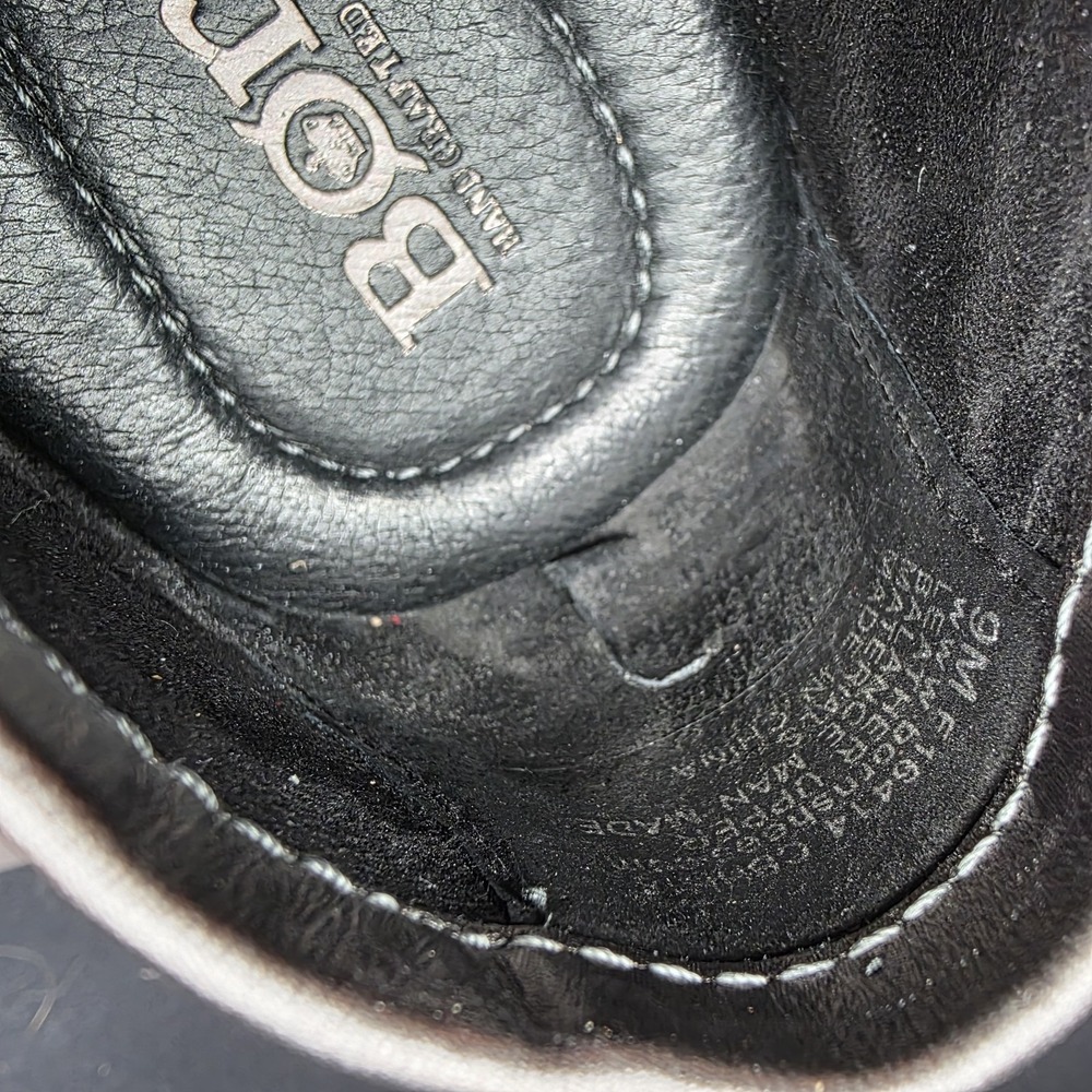 Born Malena Loafers Womens 9 Metallic Pewter Croc Embossed Leather Driving Shoes - Picture 10 of 10